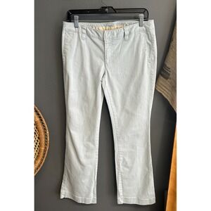 American Eagle Flare Pants Womens 8 Flare Pants Blue Chino East Coast Prep